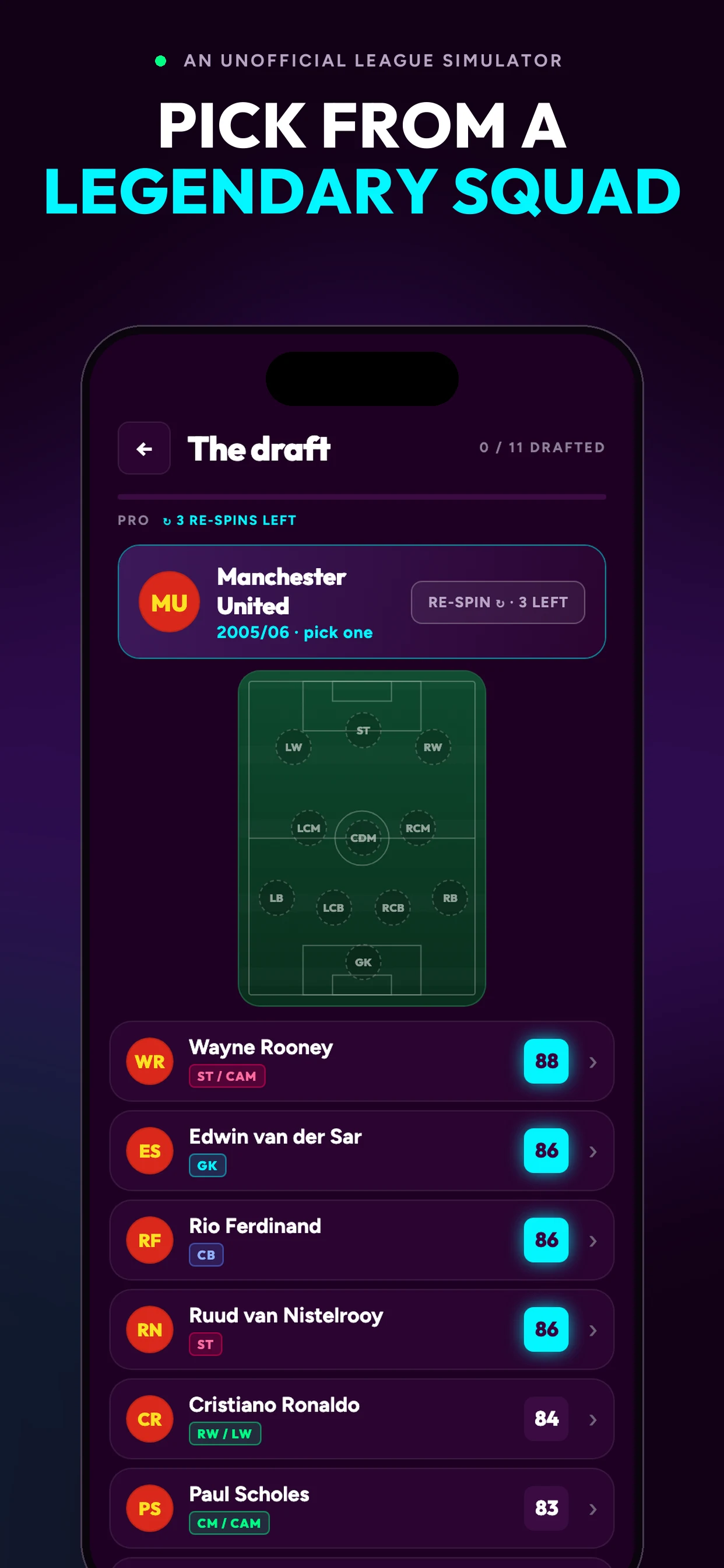 38-0 Football Season Draft screenshot